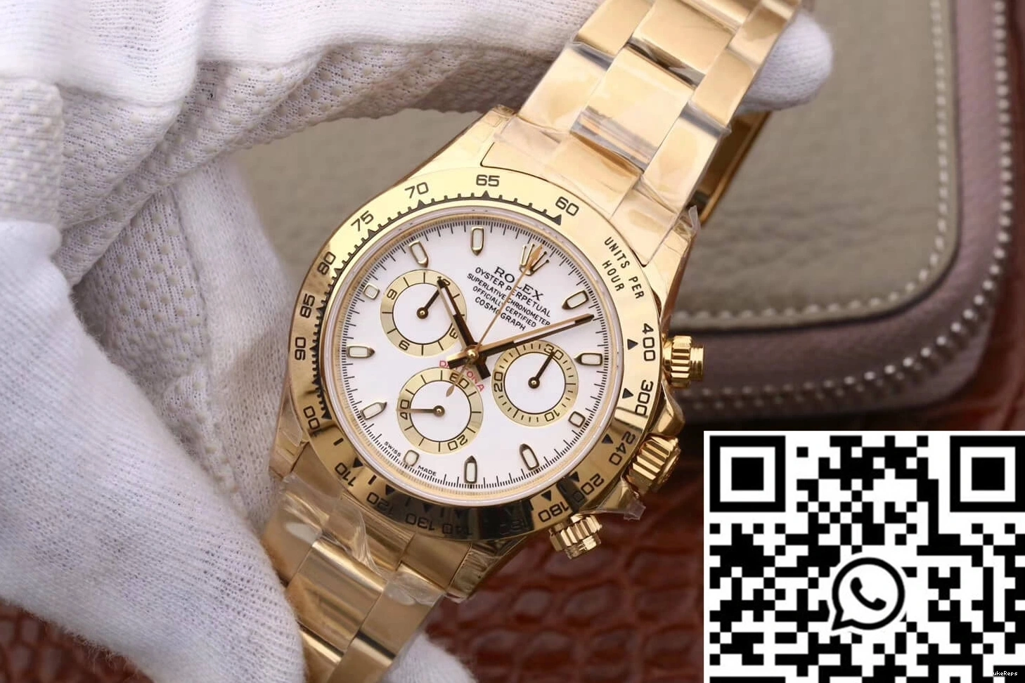 Cosmograph JH Factory Gold M116508-0001 Yellow Rolex White Daytona Dial 0124
